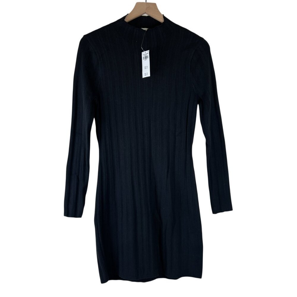 NWT Abercrombie & Fitch Black Paloma Long Sleeve Mini Dress